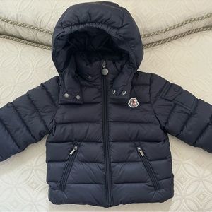 Navy blue Moncler Coat 18-24 months